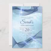 Mousserende Zwemmen zoet Zestien Blauw ID652 Kaart (Achterkant)