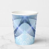 Mousserende Zwemmen zoet Zestien Blauw ID652 Papieren Bekers (Rechts)