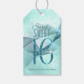 Mousserende Zwemmen zoet Zestien Blauwgroen ID652 Cadeaulabel (Voorkant)