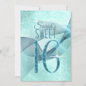 Mousserende Zwemmen zoet Zestien Blauwgroen ID652 Kaart (Voorkant)