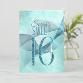 Mousserende Zwemmen zoet Zestien Blauwgroen ID652 Kaart (Staand voorkant)