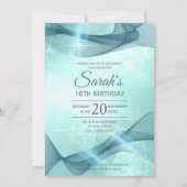 Mousserende Zwemmen zoet Zestien Blauwgroen ID652 Kaart (Achterkant)