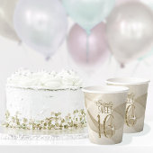 Mousserende Zwemmen zoet Zestien Gold ID652 Papieren Bekers