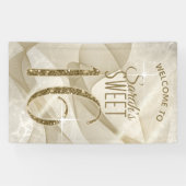 Mousserende Zwemmen zoet Zestien Gold ID652 Spandoek (Horizontaal)