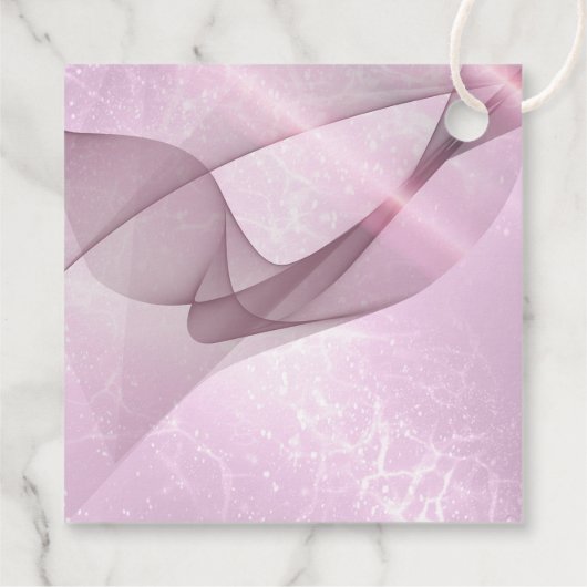 Mousserende Zwemmen zoet Zestien orchidee Roze ID6 Bedankjes Labels (Achterkant)