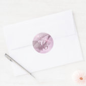 Mousserende Zwemmen zoet Zestien orchidee Roze ID6 Ronde Sticker (Envelop)