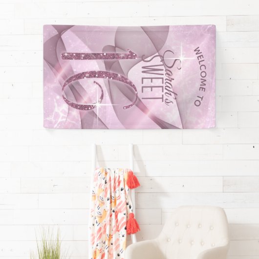 Mousserende Zwemmen zoet Zestien orchidee Roze ID6 Spandoek (Insitu)