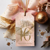 Mousserende Zwemmen zoet Zestien Roos Gold ID652 Cadeaulabel