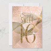 Mousserende Zwemmen zoet Zestien Roos Gold ID652 Kaart (Voorkant)