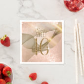 Mousserende Zwemmen zoet Zestien Roos Gold ID652 Servet (Insitu)