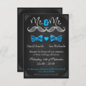 Moustache and bow for Mr and Mr Kaart (Voorkant / Achterkant)