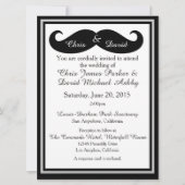 Moustache Gay Wedding Uitnodiging (Voorkant)