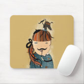 Moustache MousePad by Krize Muismat (Met muis)