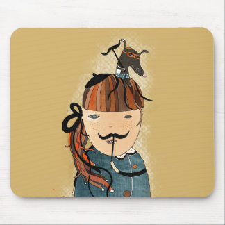 Moustache MousePad by Krize Muismat
