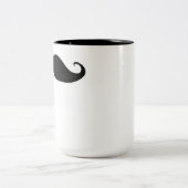 Moustache mug tweekleurige koffiemok (Center)