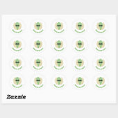 Moustachio Ronde Sticker (Vel)