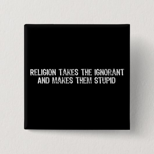 Mouth Breather Truth Vierkante Button 5,1 Cm (Voorkant)