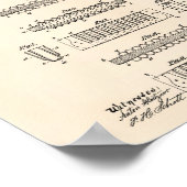 Mouth Harmonica 1900 Patent Art Old Peper Poster (Hoek)