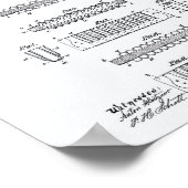 Mouth Harmonica 1900 Patent Art White Paper Poster (Hoek)