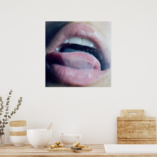 Mouth Licking Steam Poster (Keuken)