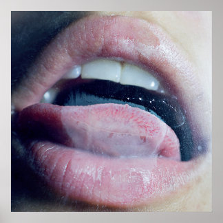 Mouth Licking Steam Poster