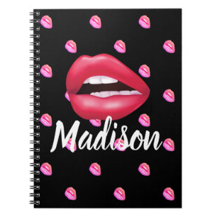 Mouth Lipstick Makeup Beauty Custom Personalized Notitieboek