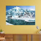 Mouth of the Matanuska Glacier in Alaska Canvas Afdruk (Insitu (Woonkamer))