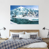 Mouth of the Matanuska Glacier in Alaska Canvas Afdruk (Insitu (Slaapkamer))