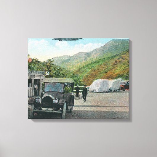 Mouth of the Topango Canyon Scene Canvas Afdruk (Voorkant)