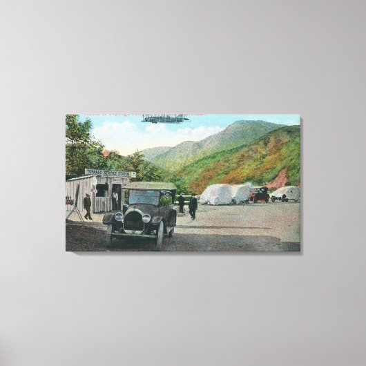 Mouth of the Topango Canyon Scene Canvas Afdruk (Voorkant)