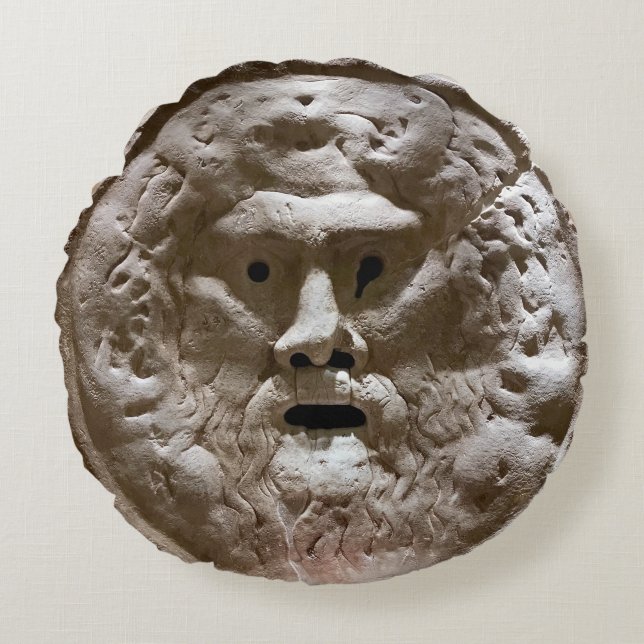 Mouth of Truth Rond Kussen (Voorkant)