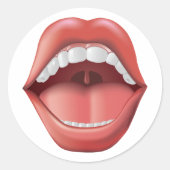 Mouth Open - sticker (Voorkant)