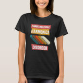 Mouth Organ French Harp & Harmonica Player T-shirt (Voorkant)
