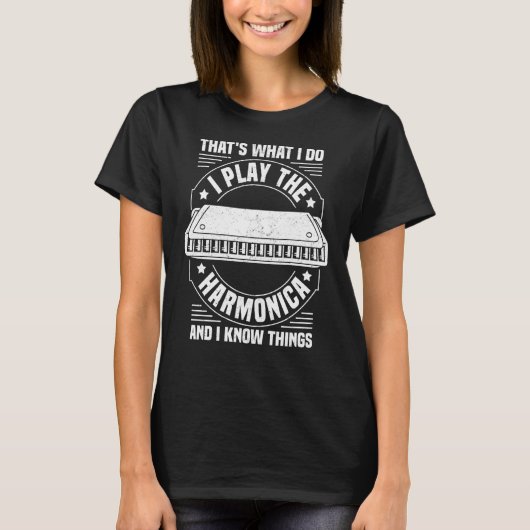Mouth Organ Harmonicist & Harmonica Player T-shirt (Voorkant)