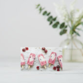 Mouth-Watering Cherry Ice Cream Visitekaartje (Staand voorkant)