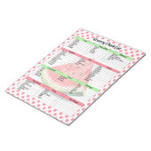 Mouth Watering Watermelon Kruidenier Lijst Notitieblok (Schuin)