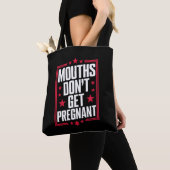 Mouths worden niet zwanger tote bag (Dichtbij)