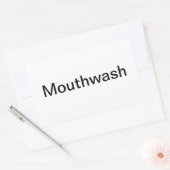 Mouthwash-label/ Rechthoekige Sticker (Envelop)