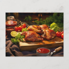 mouthwatering BBQ Chicken Skewers Briefkaart