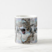 Mouthy Cat Designed Photo Coffee Mok (Center)