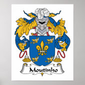 Moutinho Family Crest Poster (Voorkant)