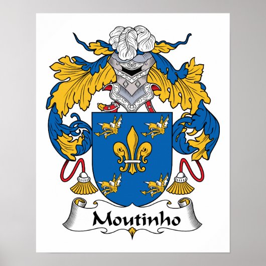 Moutinho Family Crest Poster (Voorkant)