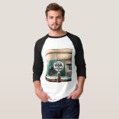 Mouw Raglan T-ShirtT- T-shirt (Voorkant volledig)