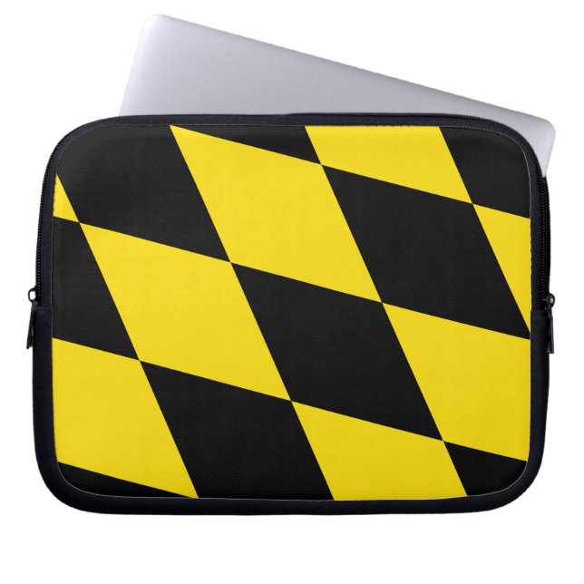 Mouw voor laptop met vlag van München Laptop Sleeve (Voorkant)