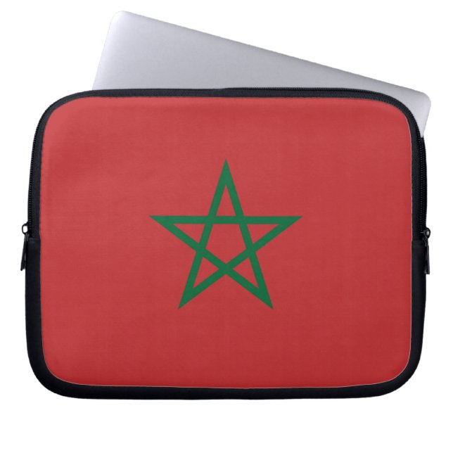 Mouw voor laptop onder Marokkaanse vlag Sleeve (Voorkant)