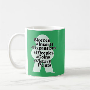 Mouwen En Uitbreidingen Meeples Bordspeler Tijd Koffiemok