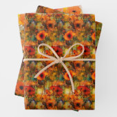 Movana - Rote Mohn Welt - Geschenkpapier Set Inpakpapier Vel (In situ)