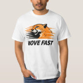 Move Fast – Cheetah Speed Motivation Shirt (Voorkant)
