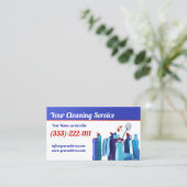 Move-In en Move-Out schoonmaakprofessionals Visitekaartje (Staand voorkant)