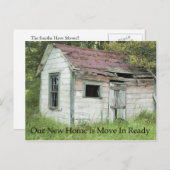 Move In Ready - Grappige adreswijziging Aankondigingskaart (Voorkant / Achterkant)